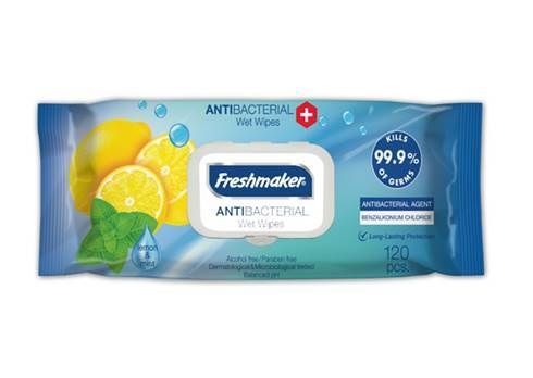 Freshmaker 殺菌消毒濕紙巾-檸檬 120片 (15cm x 18cm)