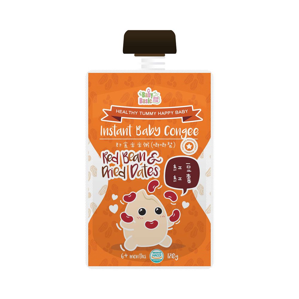 寶寶百味 即食有機米米粥-唧唧裝(紅豆紅棗)