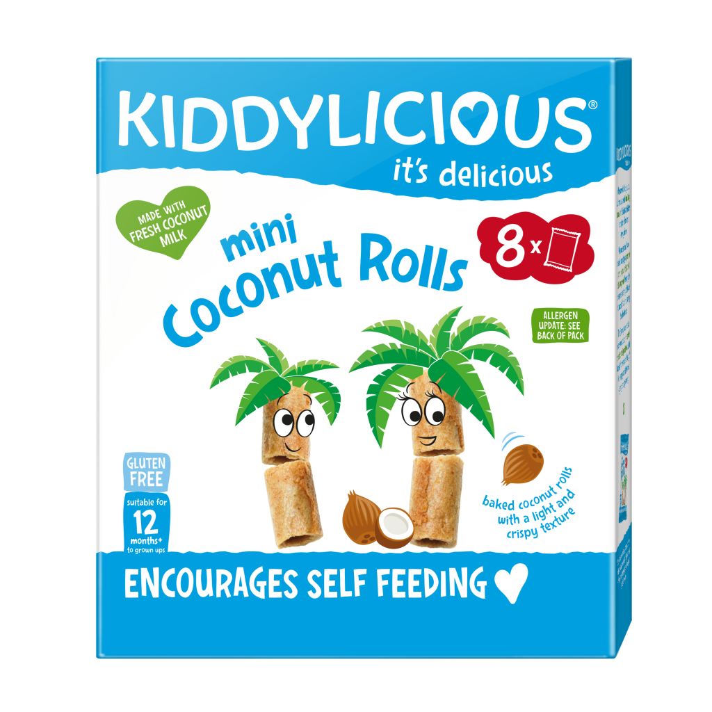 Kiddylicious 脆脆原味椰子卷8包 x 6.8g