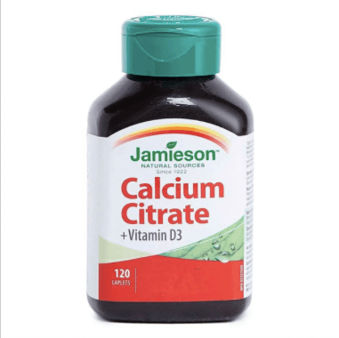 Jamieson 檸檬酸鈣及維他命D 120粒