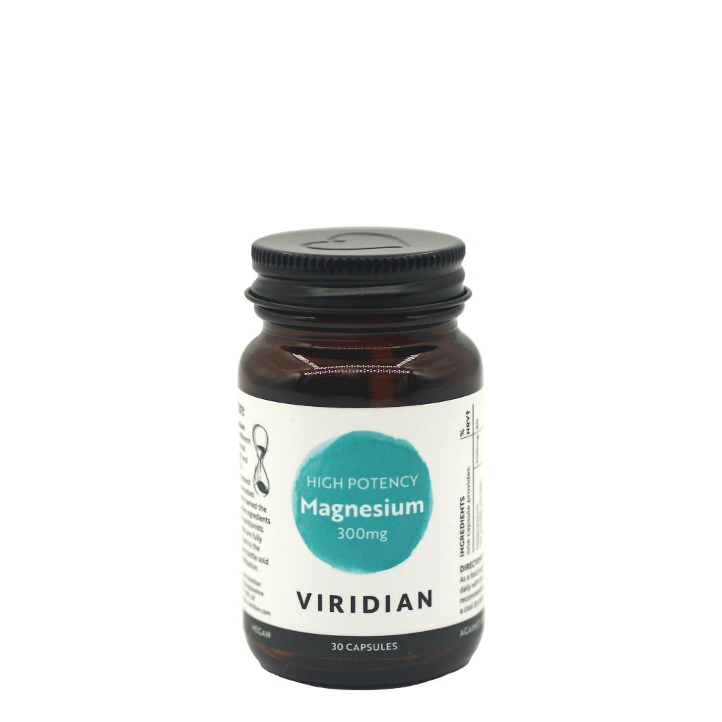 Viridian 鎂 （高效能）植物膠囊, 300毫克 (30粒/樽)