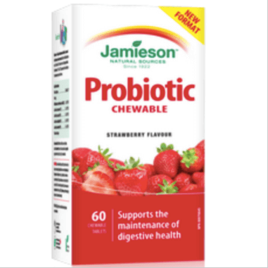 Jamieson Chewable Probiotic - strawberry yogurt 60S
