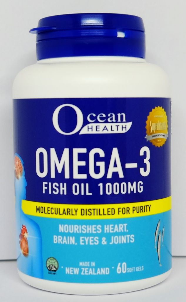 Ocean Health Omega-3 深海魚油1000毫克 60粒