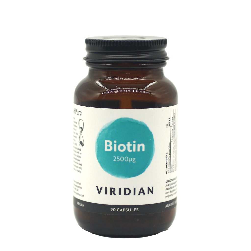 Viridian 生物素(維他命B) 植物膠囊, 2500微克 (90粒/樽)