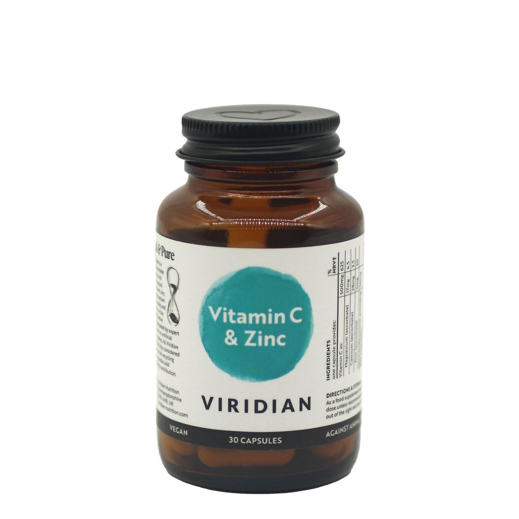 Viridian 維他命C與鋅 植物膠囊 (30粒/樽)