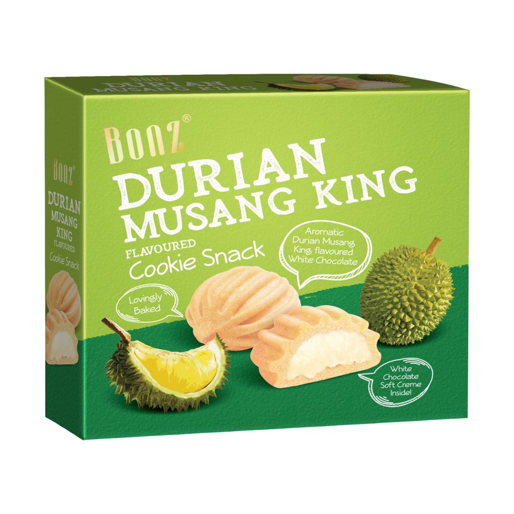 Bonz貓山王榴連味白朱古力脆曲奇