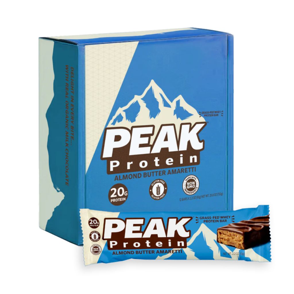 Peak Protein 草飼乳清蛋白棒 奶油杏仁餅味12條
