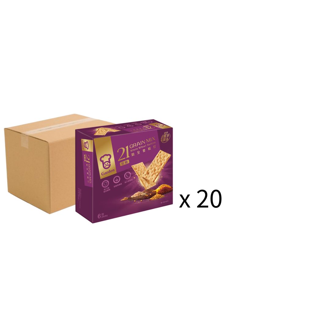 嘉頓21 穀全麥梳打餅6包裝 原箱20盒
