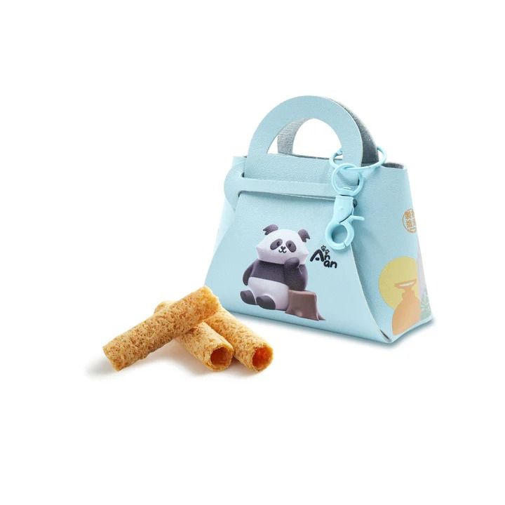 皇玥熊貓精品 - 熊貓小手袋精品禮盒-藍色 - 現貨