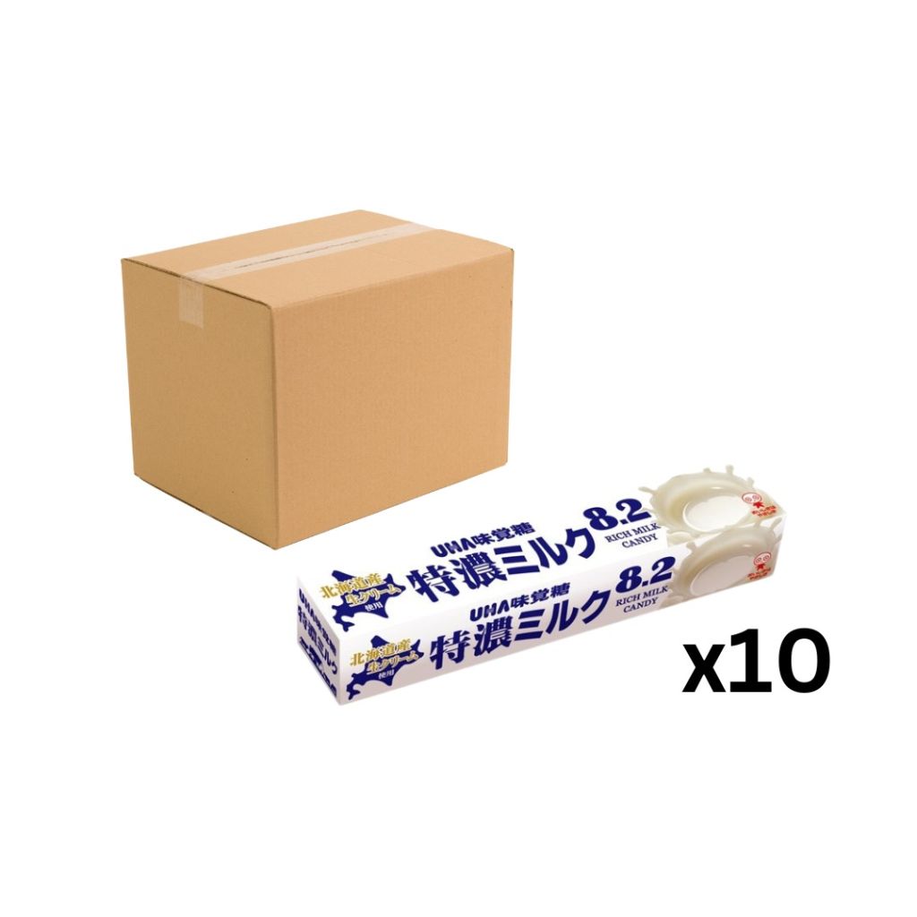 UHA味覺糖 8.2特濃牛奶條裝-牛奶味37g - 原箱10條