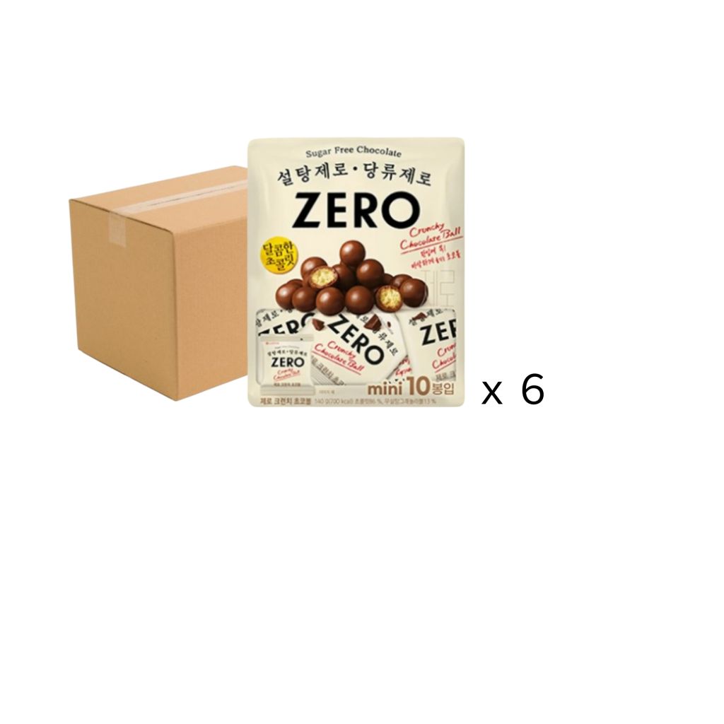 樂天 Zero 無糖脆心朱古力波 140g x 6包