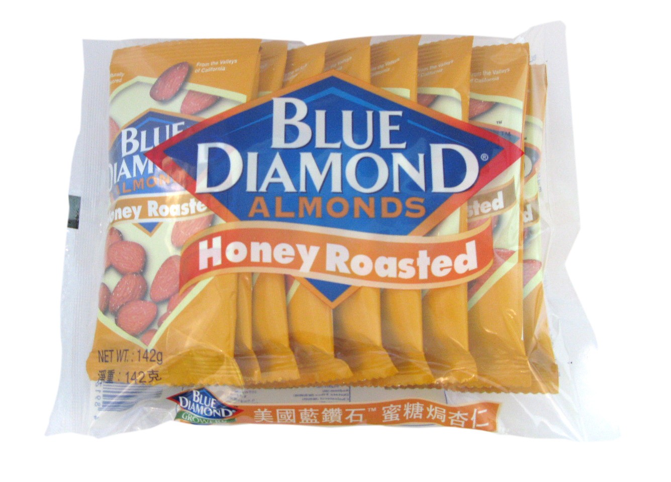 藍鑽石包裝蜜糖杏仁 (10x14.2g)