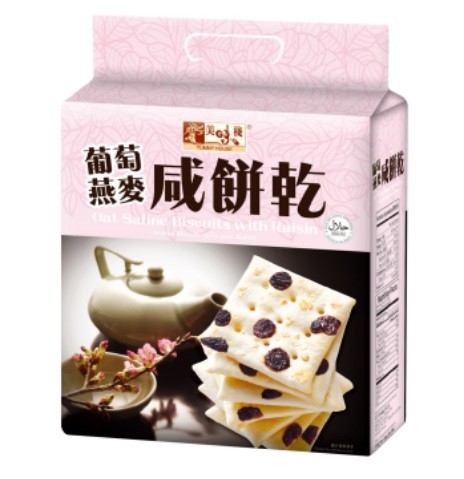 美味棧 葡萄燕麥咸餅乾 400g