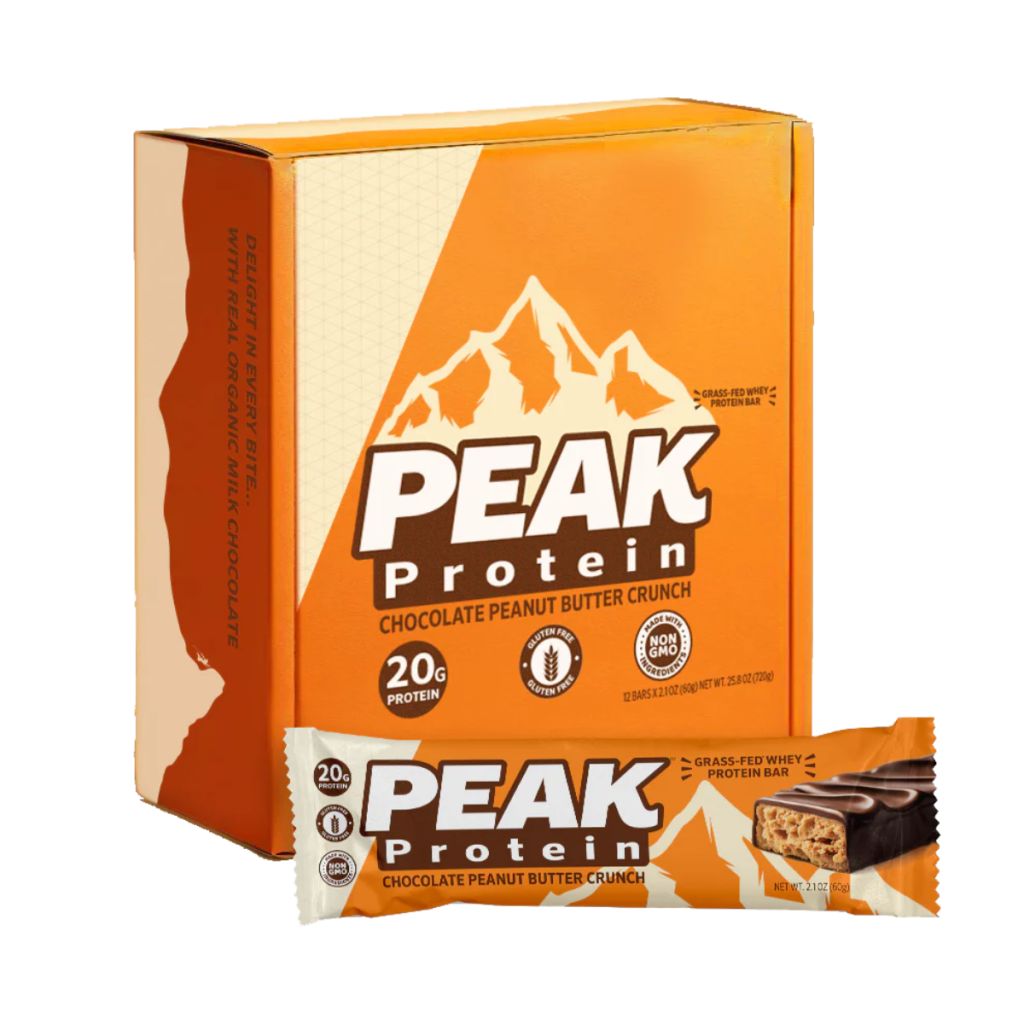 Peak Protein 草飼乳清蛋白棒-朱古力花生醬脆餅味12條