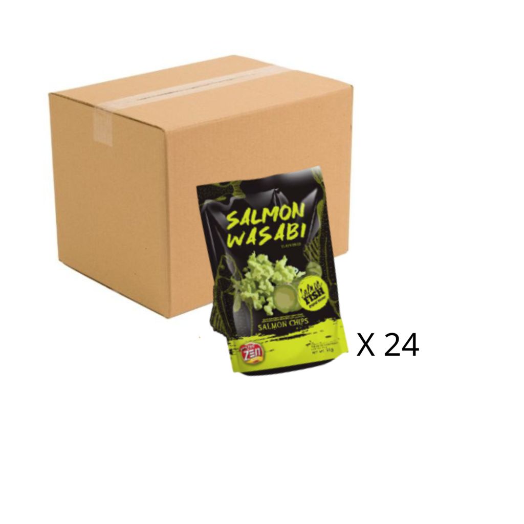 Zen Zen 真!三文魚脆片-芥末味70g 原箱24包