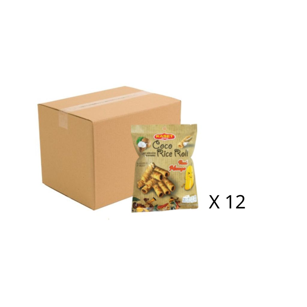 Kaset 香酥椰子捲-芒果味 40g 原箱12包