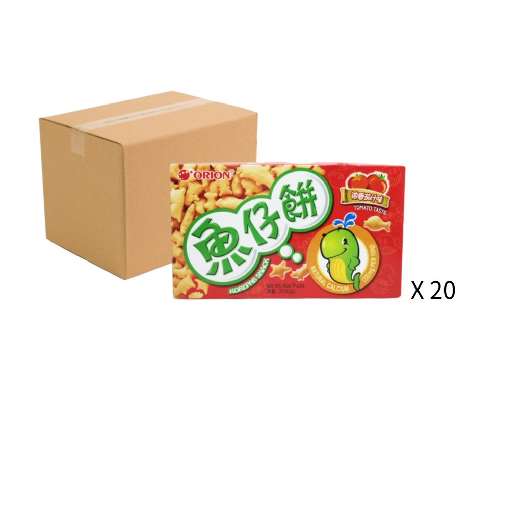 東洋魚仔餅 蕃茄風味 33g - 原箱20盒