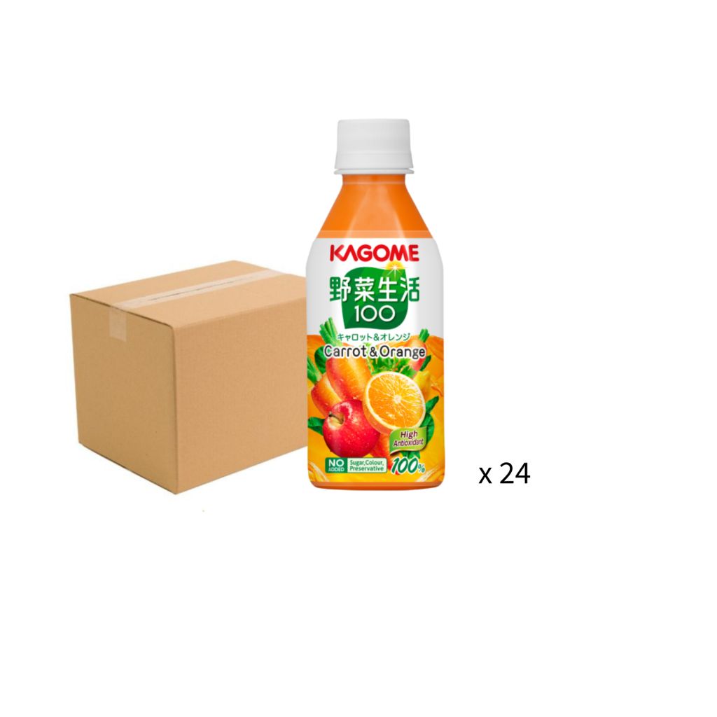 Kagome 甘筍蔬果汁280ml - 原箱24支