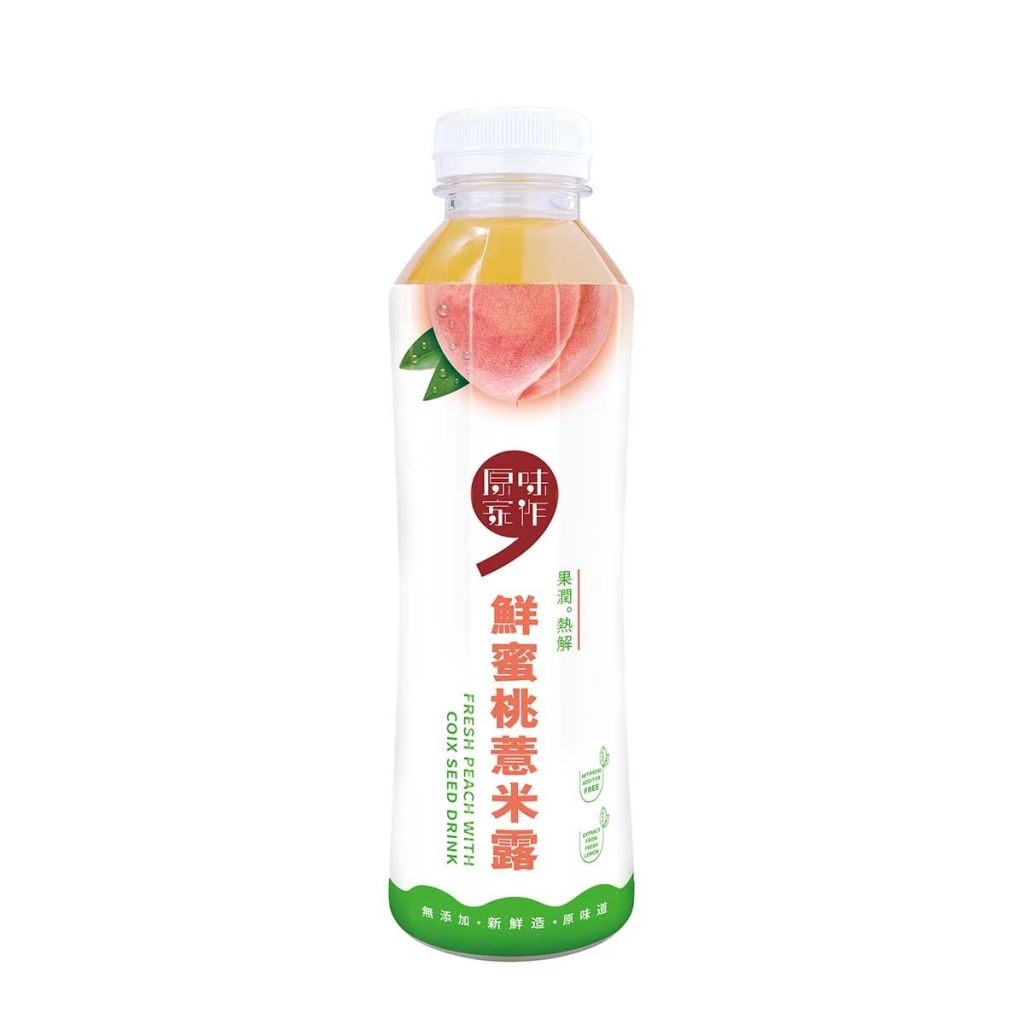 原味家作 鮮蜜桃薏米露 450ml