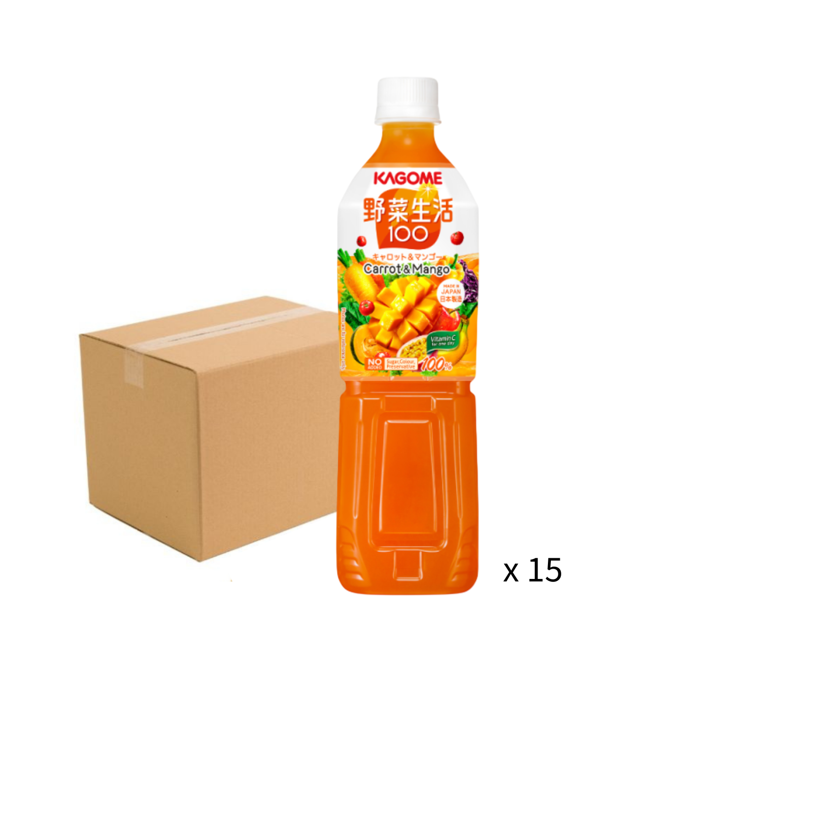 Kagome 芒果蔬果汁720ml - 原箱15支
