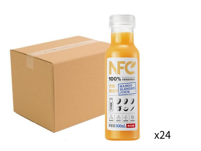 農夫山泉100% NFC 鮮果榨橙汁 300ml-原箱24支