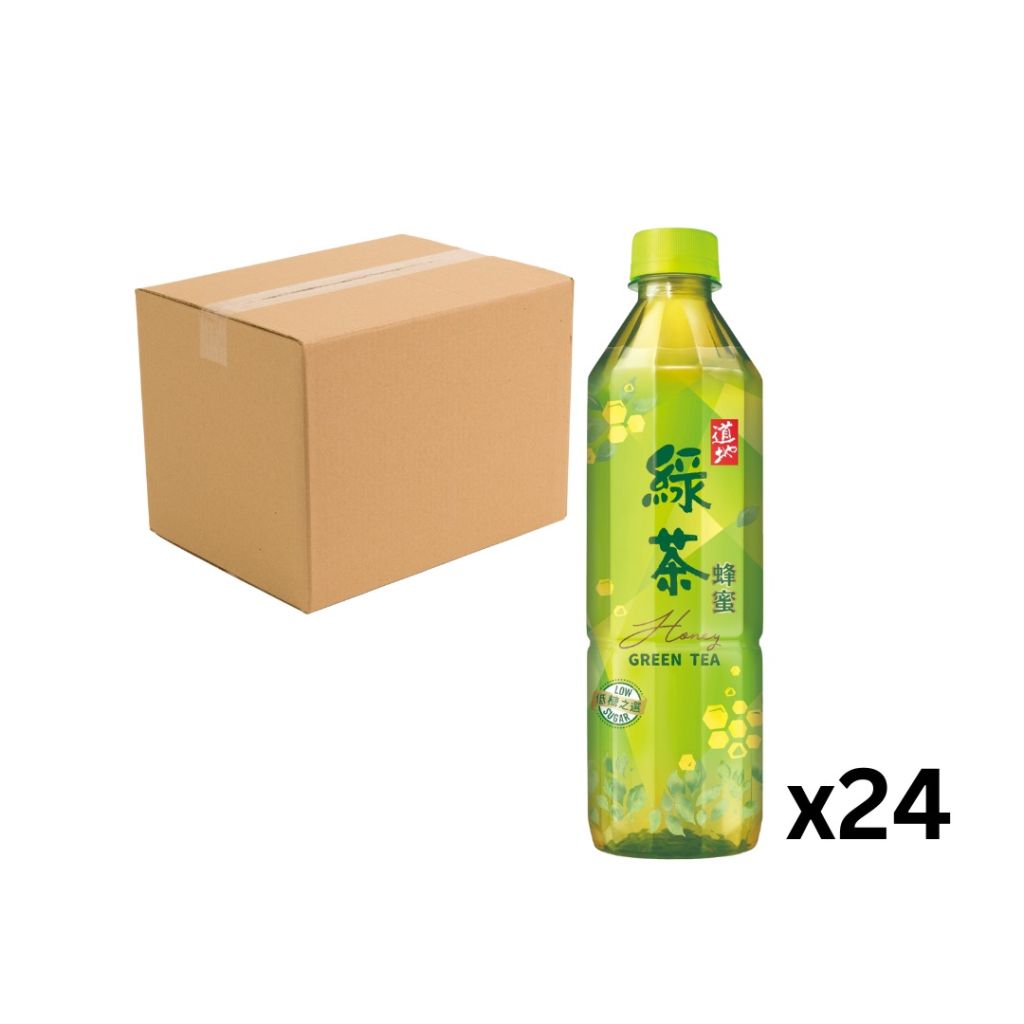 道地蜂蜜綠茶500ml - 原箱24支