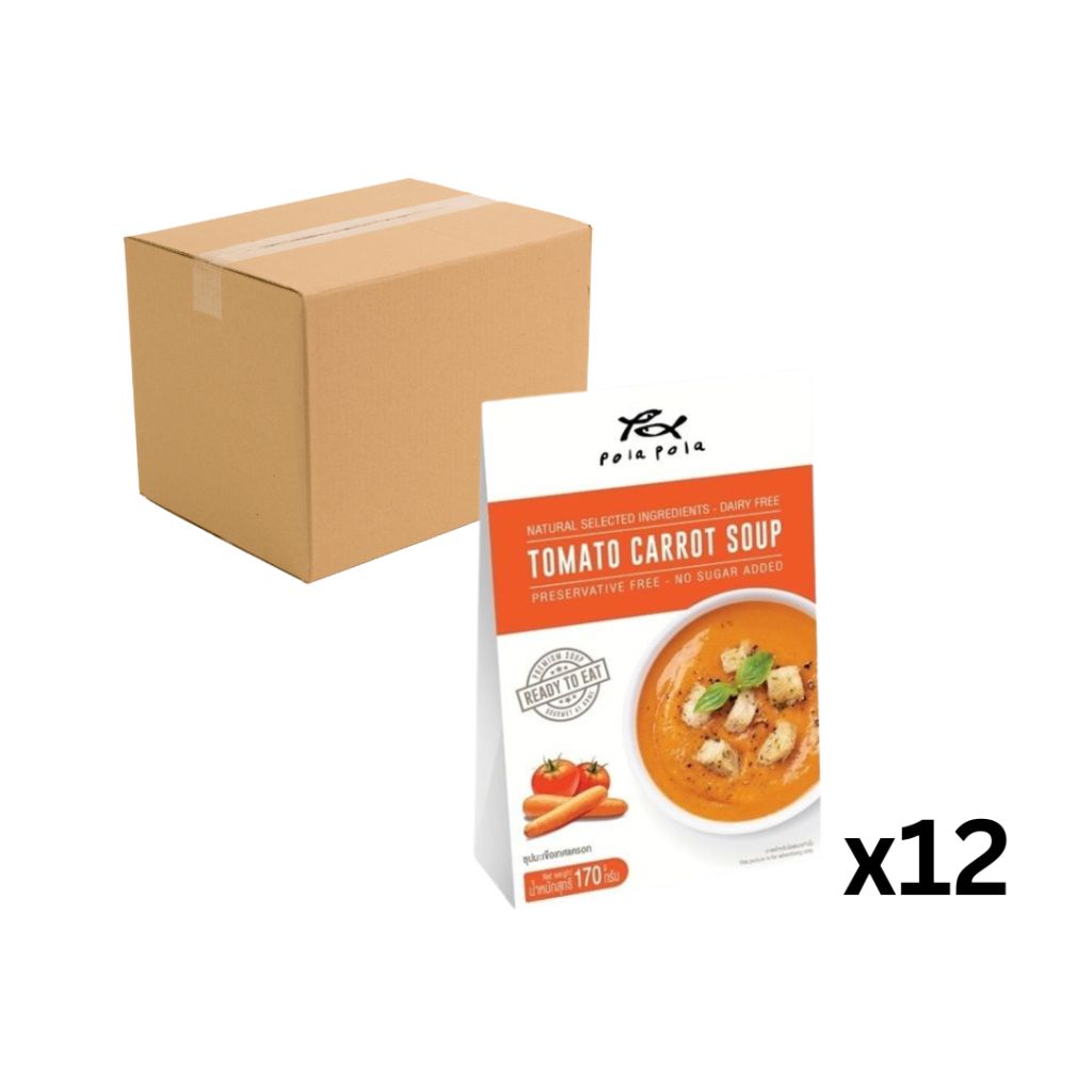 Pola Pola 蕃茄甘筍湯 170g (1箱 12包)