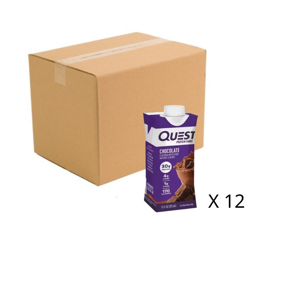 Quest 蛋白奶昔- 朱古力味 325ml - 原箱12支