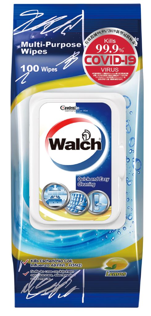 威露士多用途家居表面消毒濕巾檸檬100片