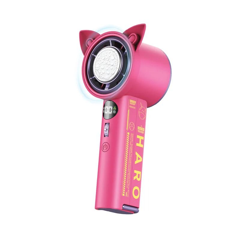 Momax 1°Go 冰敷手持風扇-哈囉-粉