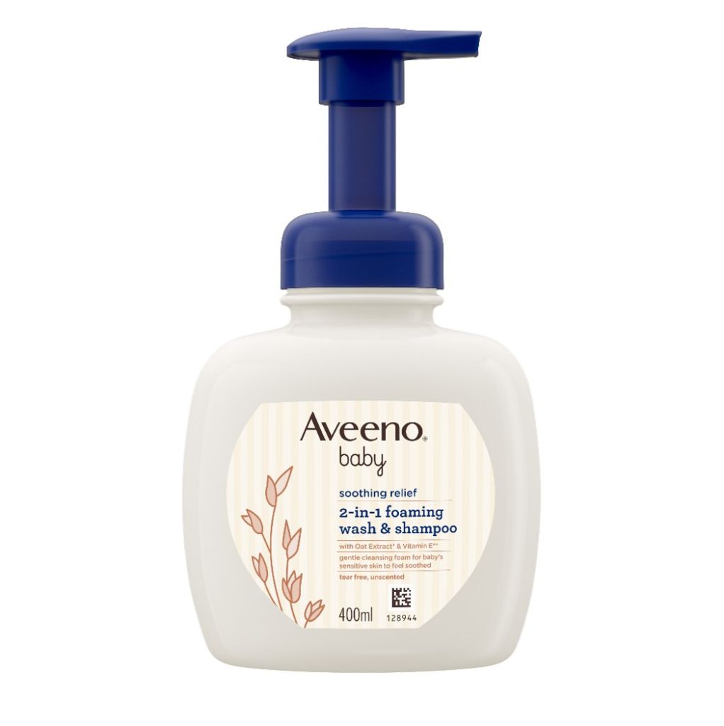 Aveeno 嬰兒舒緩滋養2合1泡沫沐浴洗髮露 400ml