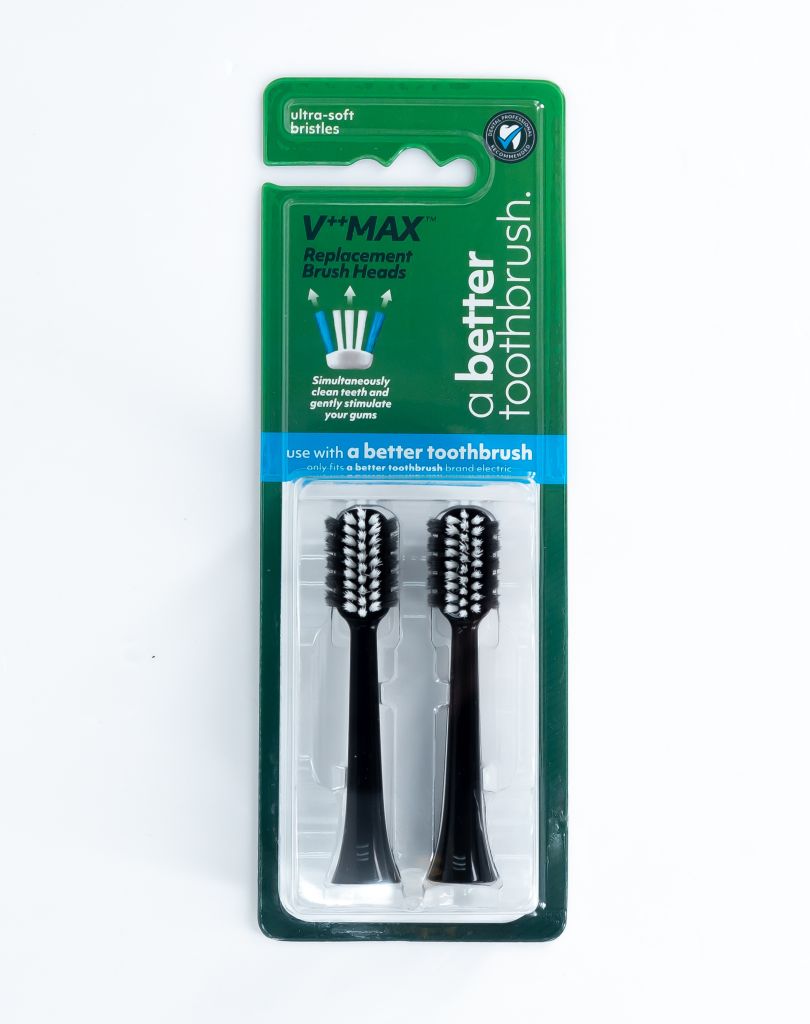 國際美活新創V型電動牙刷替換刷頭 - 新創V型刷毛 (黑色)