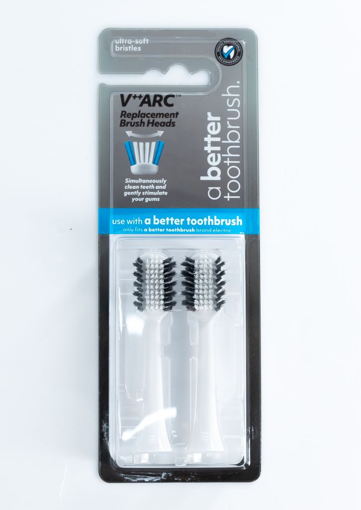 國際美活新創V型電動牙刷替換刷頭 - 新創V型+孤面刷毛(白色)