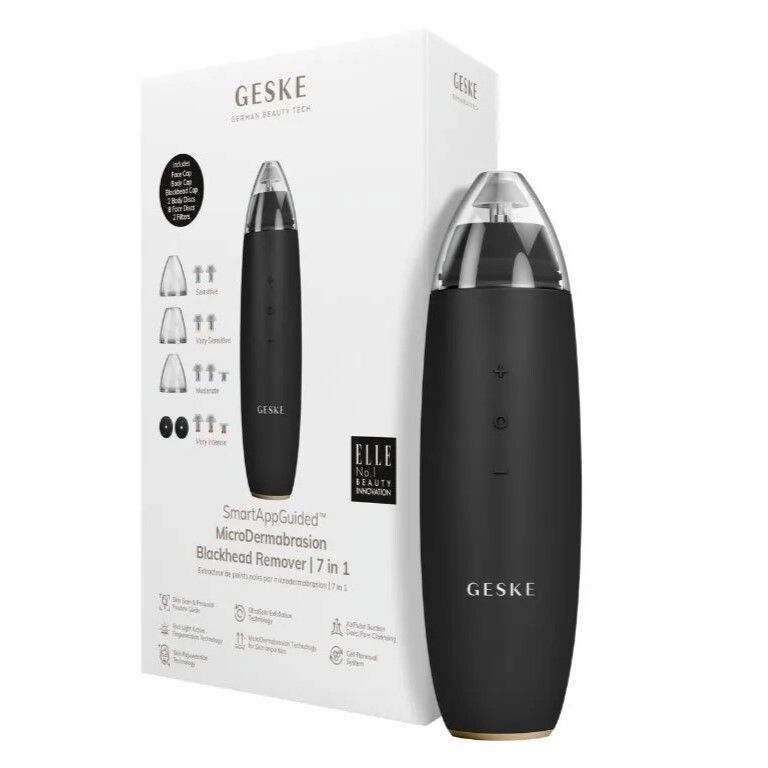 GESKE 7合1微晶磨皮黑頭潔膚儀-黑色